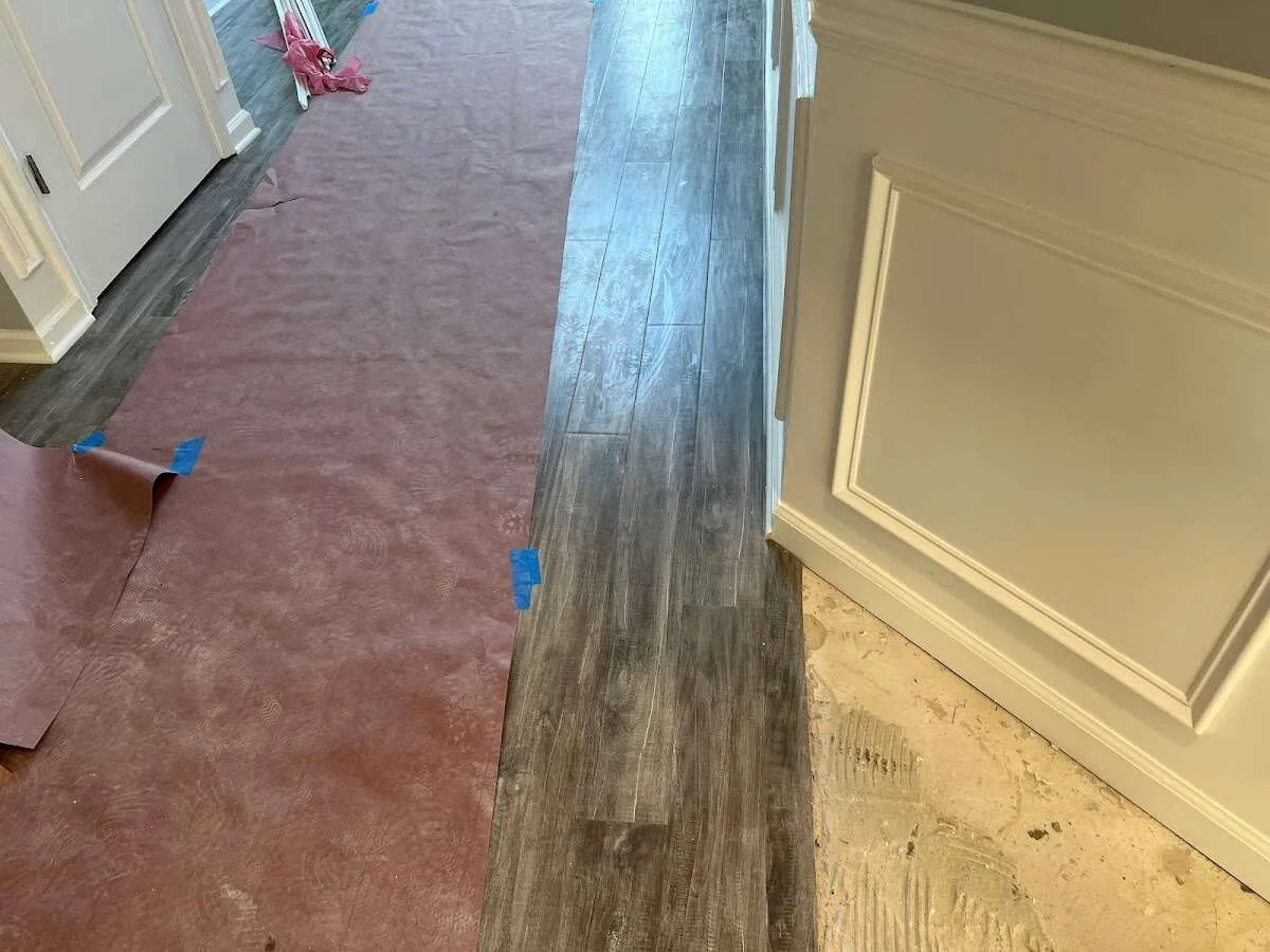 Completed marble shower restoration in Milton